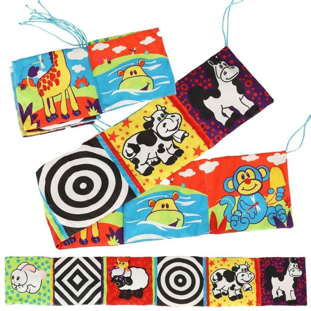 Farverig babymåtte med spejl og lyd, 92x15cm