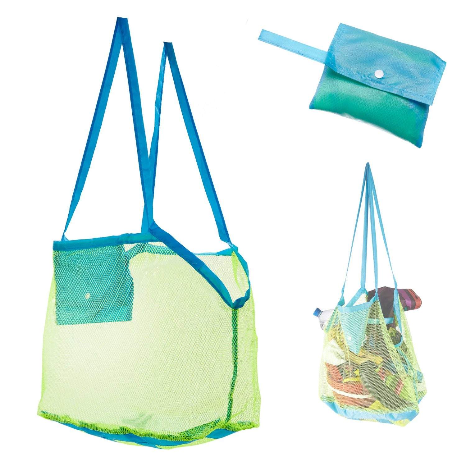 Kompakti ja tilava uudelleenkäytettävä ostoskassi