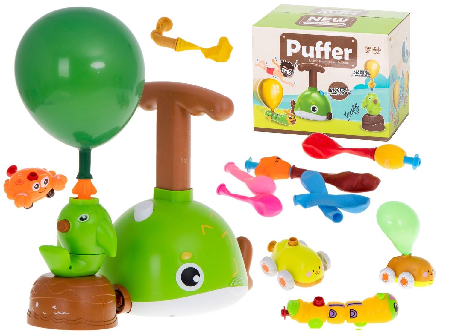 Aerodynamisk ballonkaster til kreativ leg