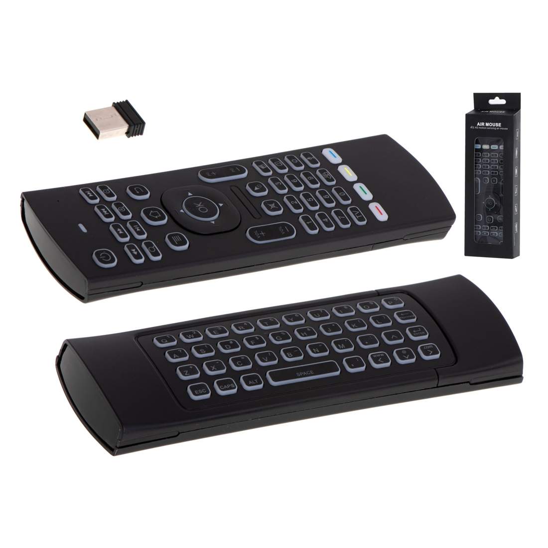 Trådlös fjärrkontroll med QWERTY-tangentbord | Elektronik - Datortillbehör - Tangentbord, Möss & Fjärrkontroller - Tangentbord | Pryloteket