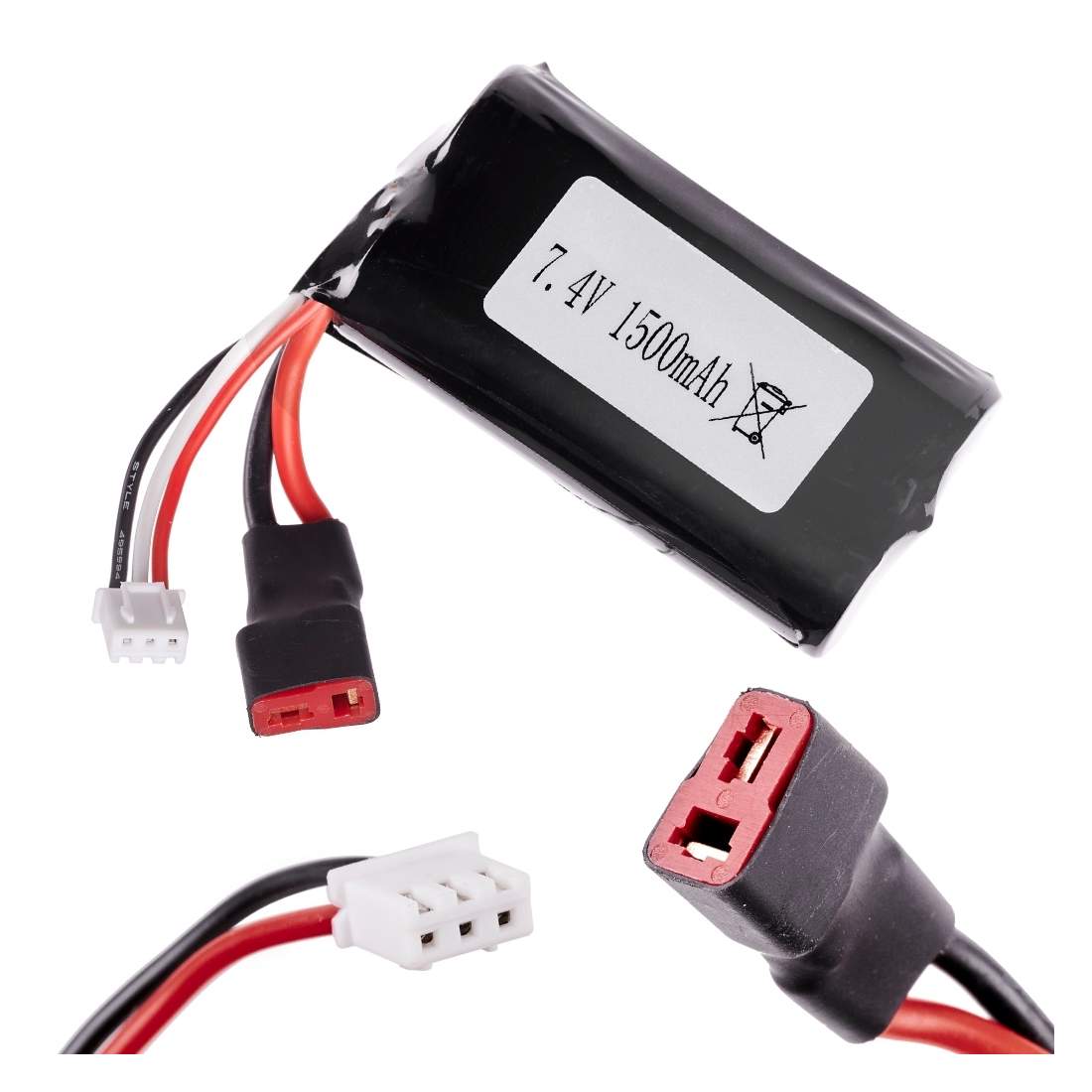 Batteridel 7.4V 1500mAh för RC-bilar | Hem & Hobby - Hem & Hushåll - Bygg | Pryloteket