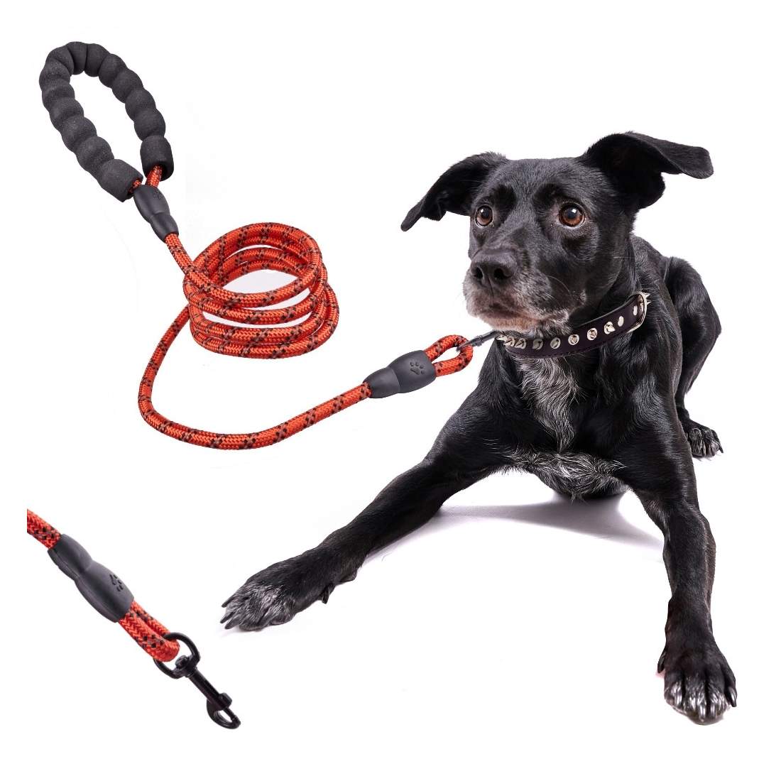 Reflekterande Rött Hundkoppel med Skumhandtag 2m | Elektronik - Tillbehör Mobil & Surfplatta - Mobiltillbehör - Mobilkablar - Tillbehör | Pryloteket