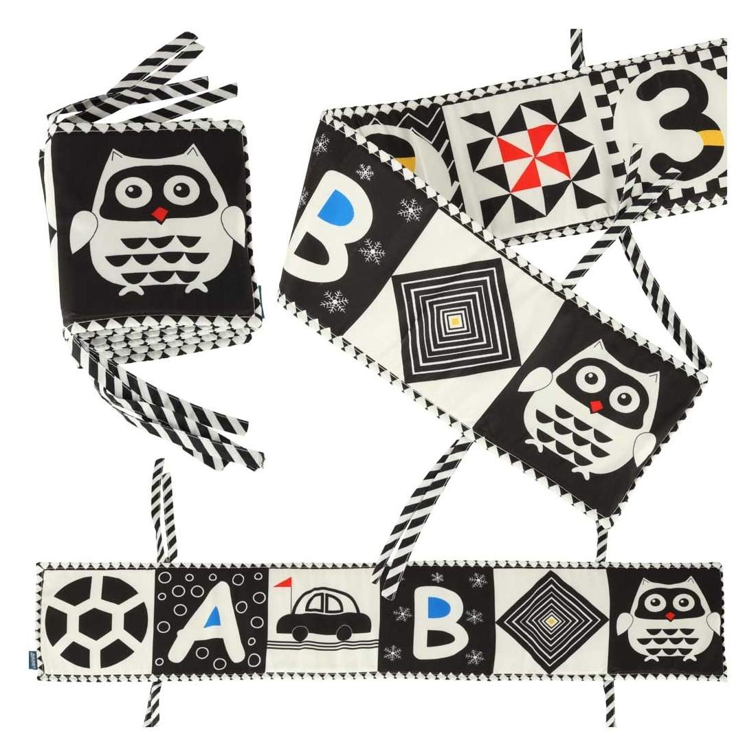 Hopfällbar spjälsängsskydd med ugglemotiv | Hem & Hobby | Pryloteket