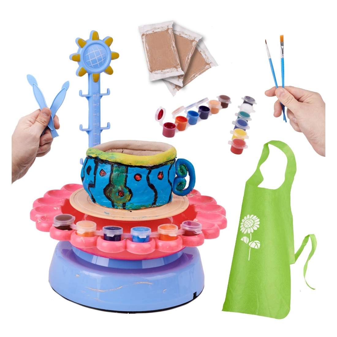 Keramikhjul för barn med lera och färger, USB | Elektronik - Tillbehör Mobil & Surfplatta - Mobiltillbehör - Mobilkablar - Tillbehör | Pryloteket