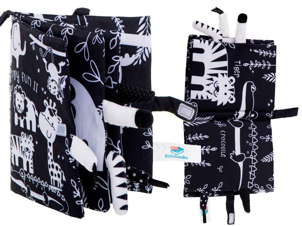 Sansehæfte med dyr og teksturer