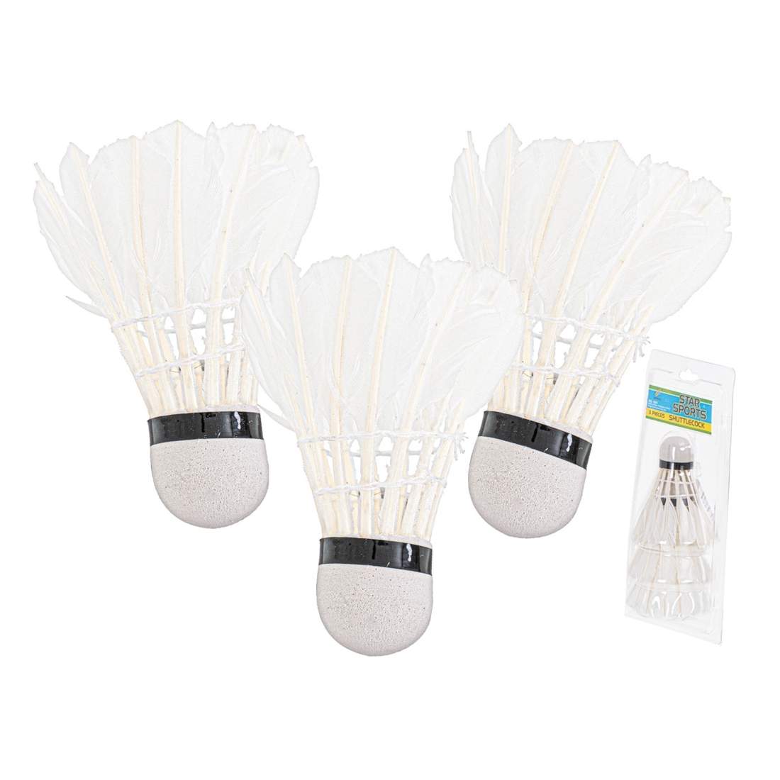 Fjäderbadmintonpilar set 3 st för alla nivåer | Sport & Fritid - Träning | Pryloteket
