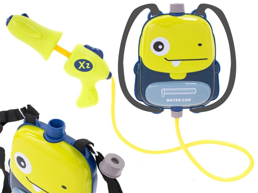 Dinosauruksen reppu vesipistoolilla lapsille