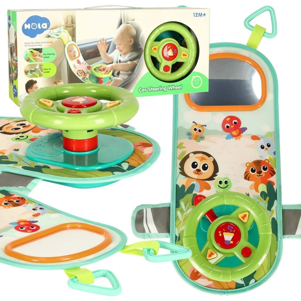 Interaktivt børns rat med lyd og lys