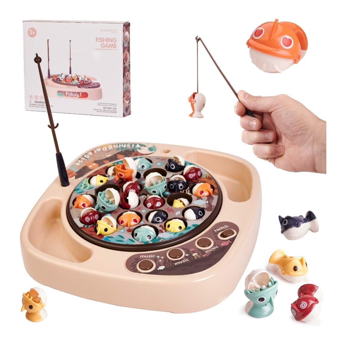 Batteridriven Familjelek Fiske 17cm 3xAA | Hem & Hobby | Pryloteket