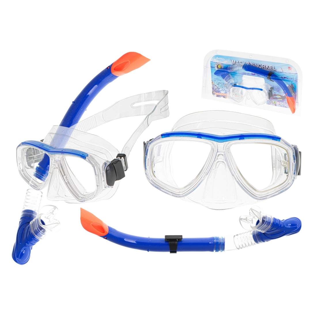 Snorklingsmask med Justerbar Rem och Snorkel | Hem & Hobby | Pryloteket