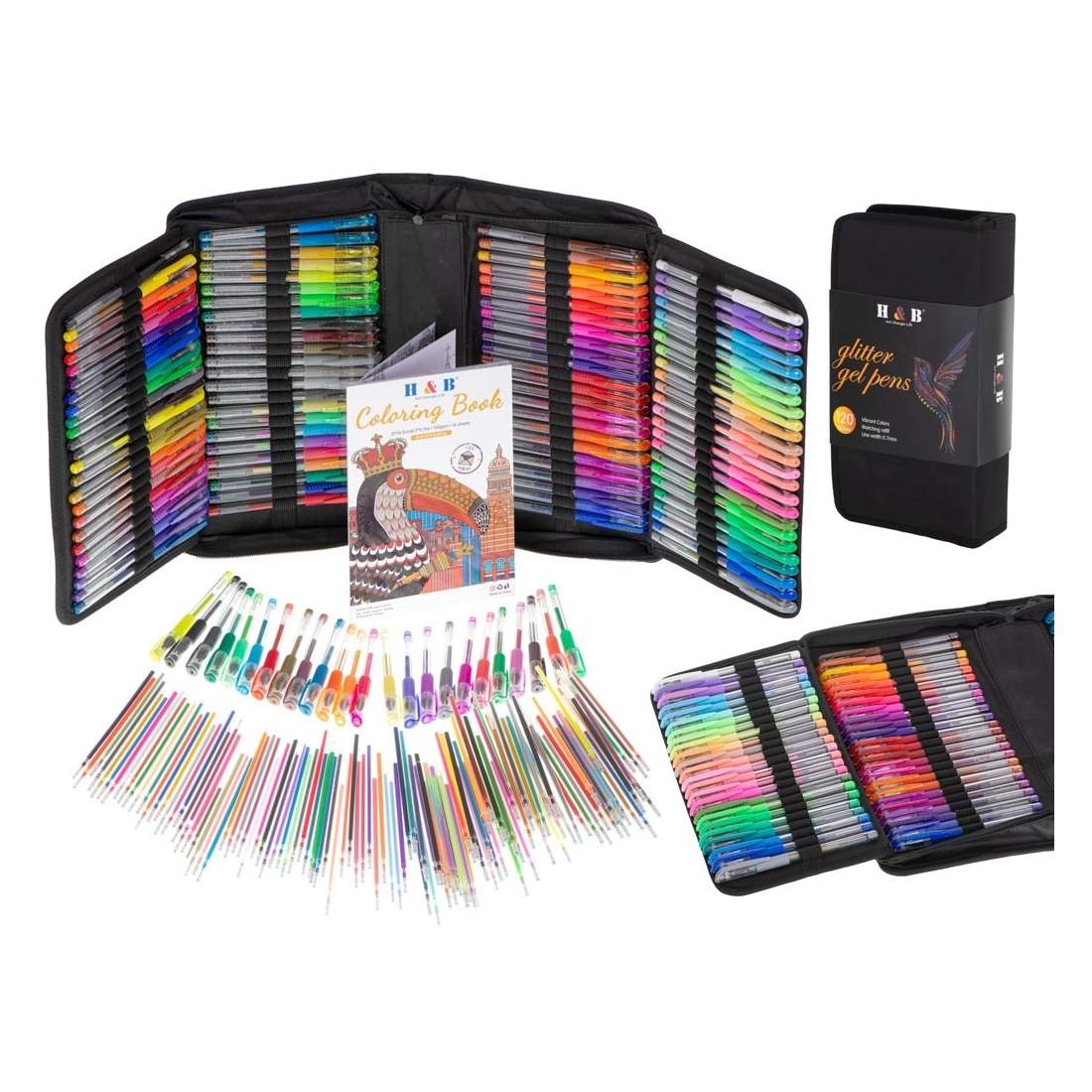 Gelpennor 120-pack med Refills & Målarbok | Elektronik - Tillbehör Mobil & Surfplatta - Skärmskydd - LG | Pryloteket