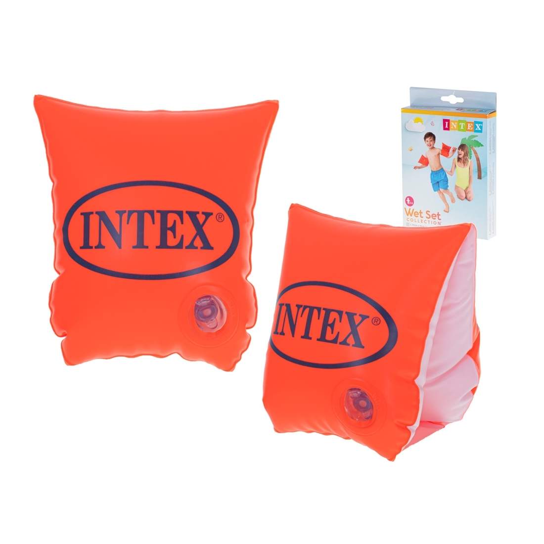 Intensivt orange simhandskar barn 3-6 år | Sport & Fritid - Träning - Simning | Pryloteket