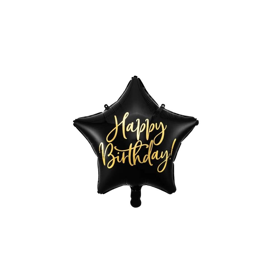Svart Stjärnballong 40 cm med Guldtext | Hem & Hobby | Pryloteket
