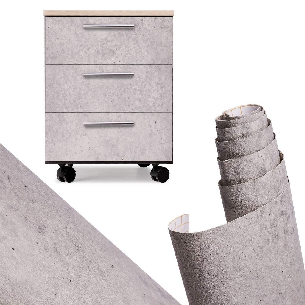 Selvklæbende cementrulle Blågrå 1,22x50m