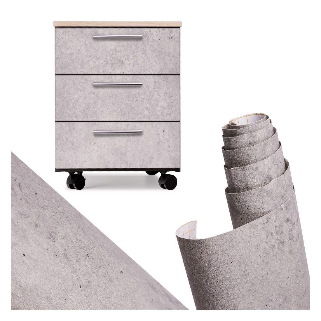 Självhäftande Cementrulle Blågrå 1,22x50m | Hem & Hobby | Pryloteket