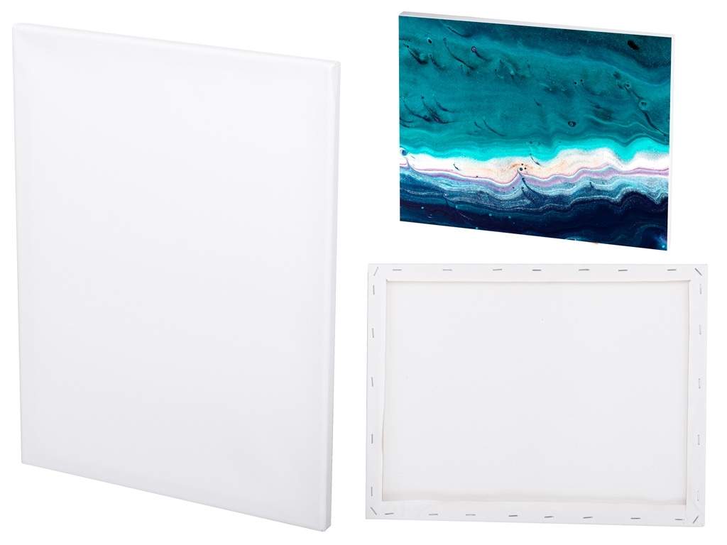 Hvidt lærred 40x50 cm træramme alle farver