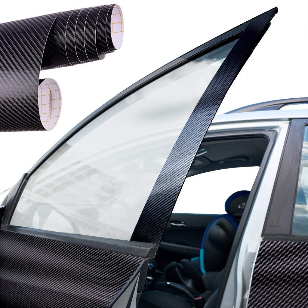 Sort 4D Kulfiberfolie 1,52x0,5m Bildekoration