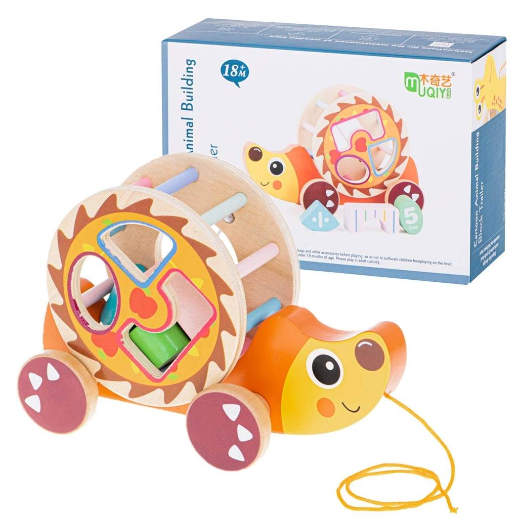 Igelkottsleksak i trä med block och draglina | Hem & Hobby - Hem & Hushåll - Kök - Köksredskap - Lock | Pryloteket