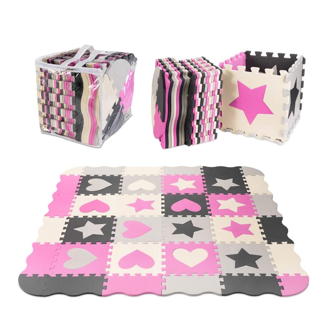 Färgglatt skumpussel 143x143cm - Lekmatta | Leksaker & Spel - Leksaker - Pussel | Pryloteket