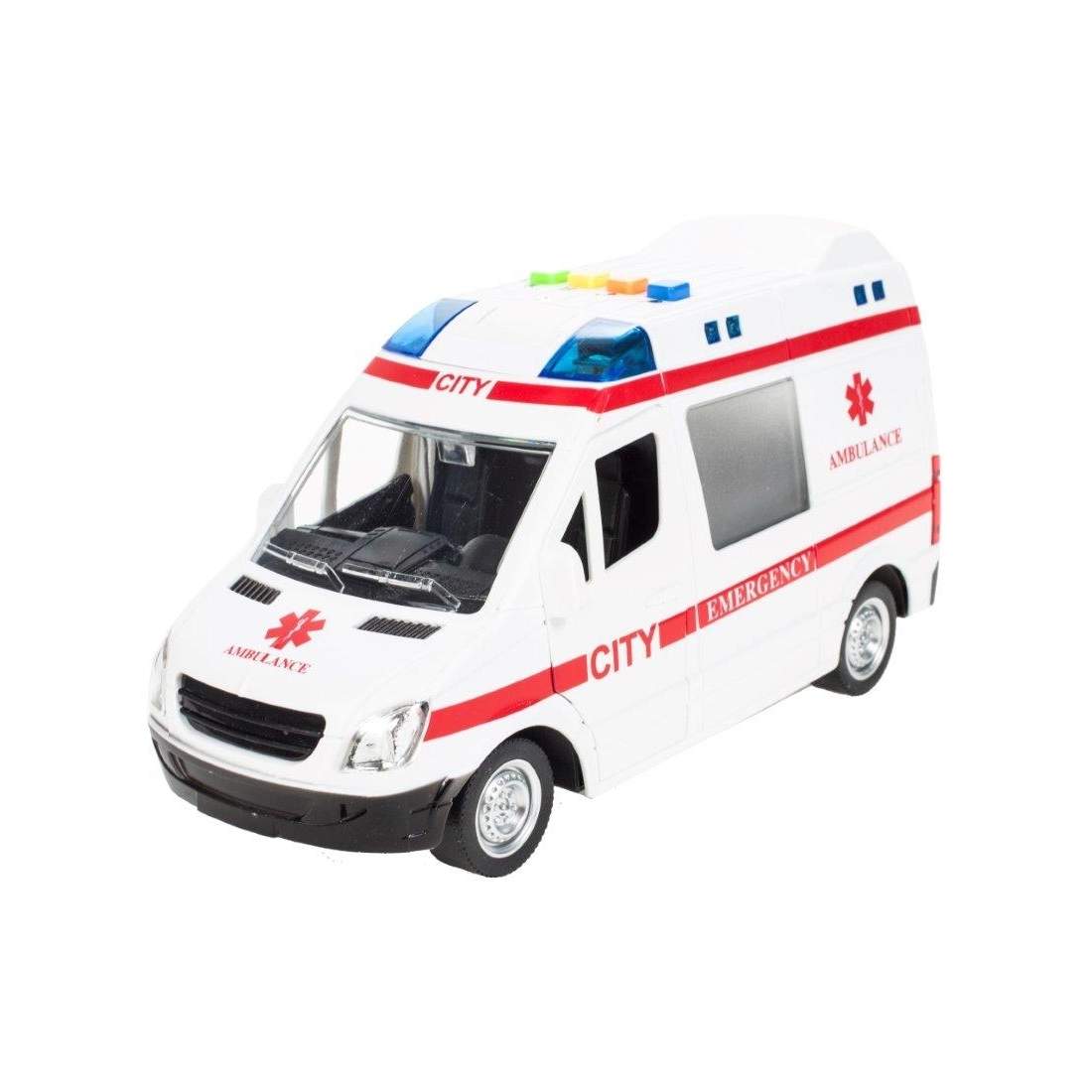 Interaktiv ambulans med öppningsbara dörrar | Hem & Hobby | Pryloteket