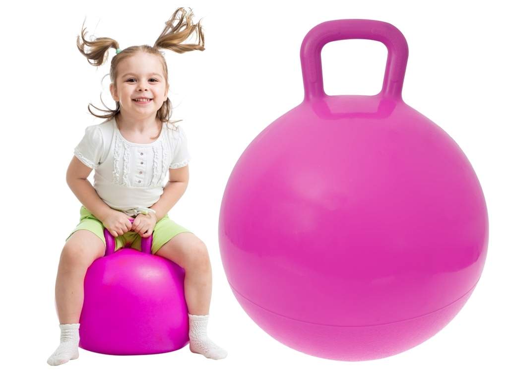 Pink hoppebold til børn, 45 cm legetøj