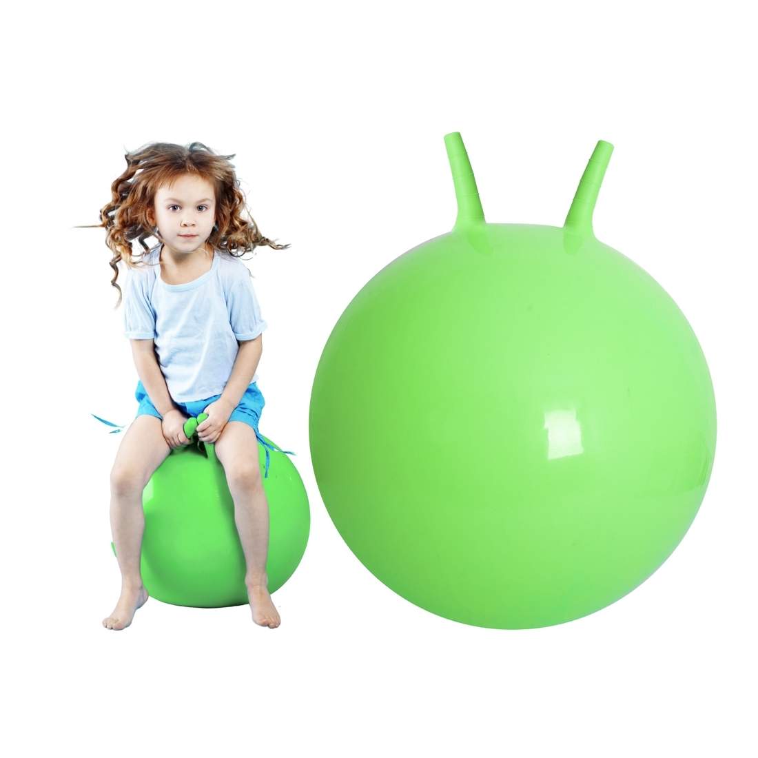 Grön och rolig hoppboll för barn 65cm | Hem & Hobby | Pryloteket