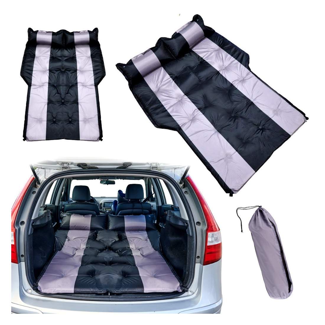 Uppblåsbar bilsäng 180x120cm - Svart komfort | Elektronik - Tillbehör Mobil & Surfplatta - Mobiltillbehör - Mobilkablar - Tillbehör | Pryloteket