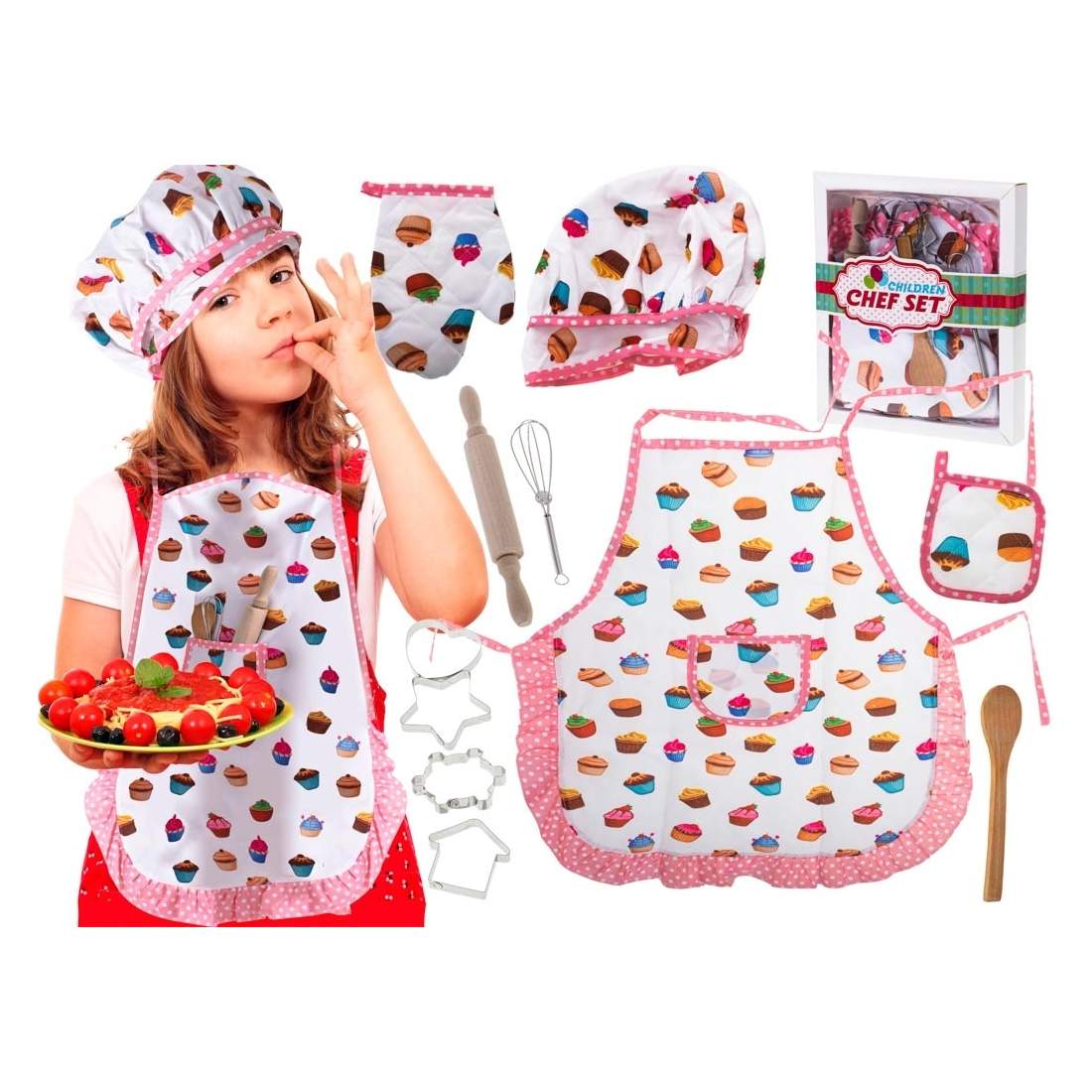 Barnkökset: Förkläde & Verktyg i Trä/Metall | Hem & Hobby - Hem & Hushåll - Kök | Pryloteket