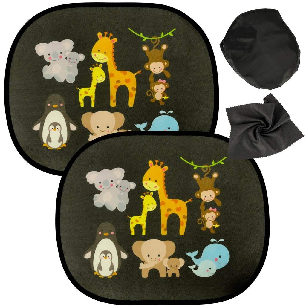 Solskyddande bilgardin med apmönster | Leksaker & Spel - Leksaker - Rittillbehör & Pyssel - Klistermärken | Pryloteket