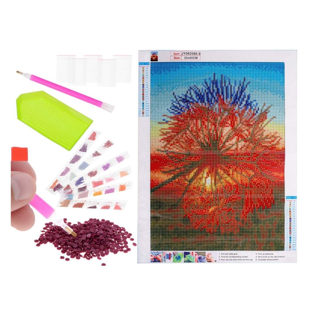 Maskros Motiv 5D Diamantbroderi Mosaik Set | Hem & Hobby - Hem & Hushåll - Kök - Köksredskap - Lock | Pryloteket