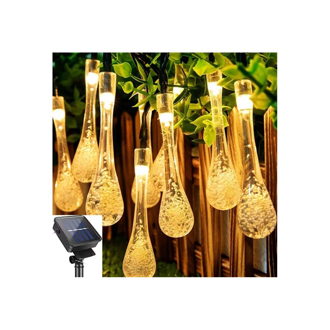Solcellsdriven istappsgirlang 5m varmvitt ljus | Elektronik - Tillbehör Mobil & Surfplatta - Skärmskydd - LG | Pryloteket