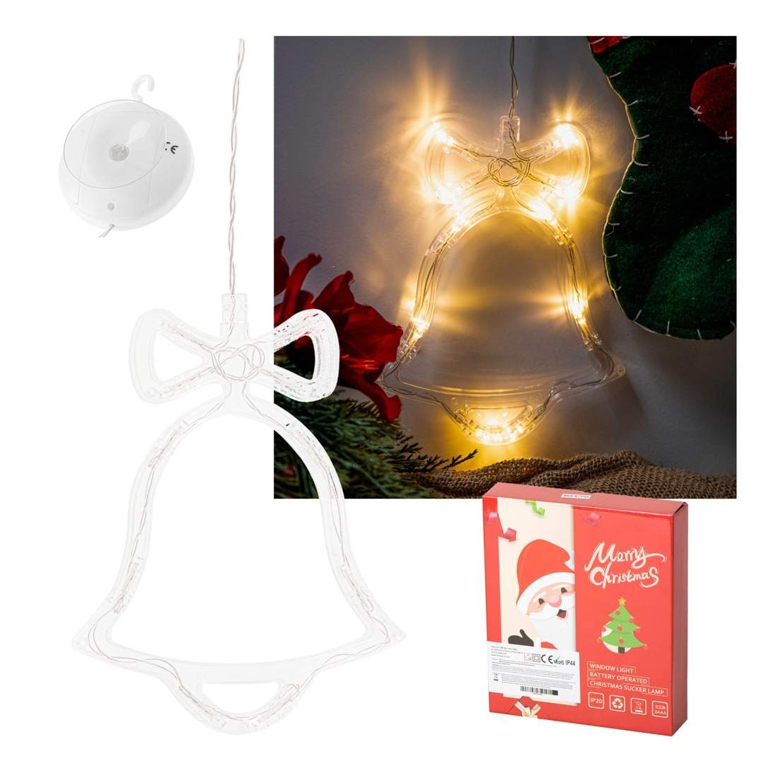 Juldekoration LED-klocka, varmvit, batteridriven | Hem & Hobby - Hem & Hushåll - Kök - Köksredskap - Lock | Pryloteket