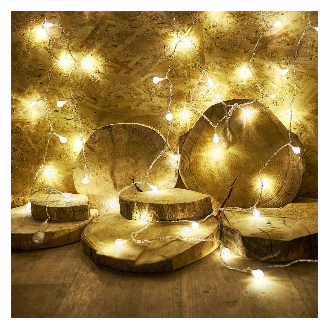 Varmvita LED-kulljus 100st, 8 lägen, 10m | Hem & Hobby - Hem & Hushåll - Lampor & Belysning - Ljusslingor | Pryloteket