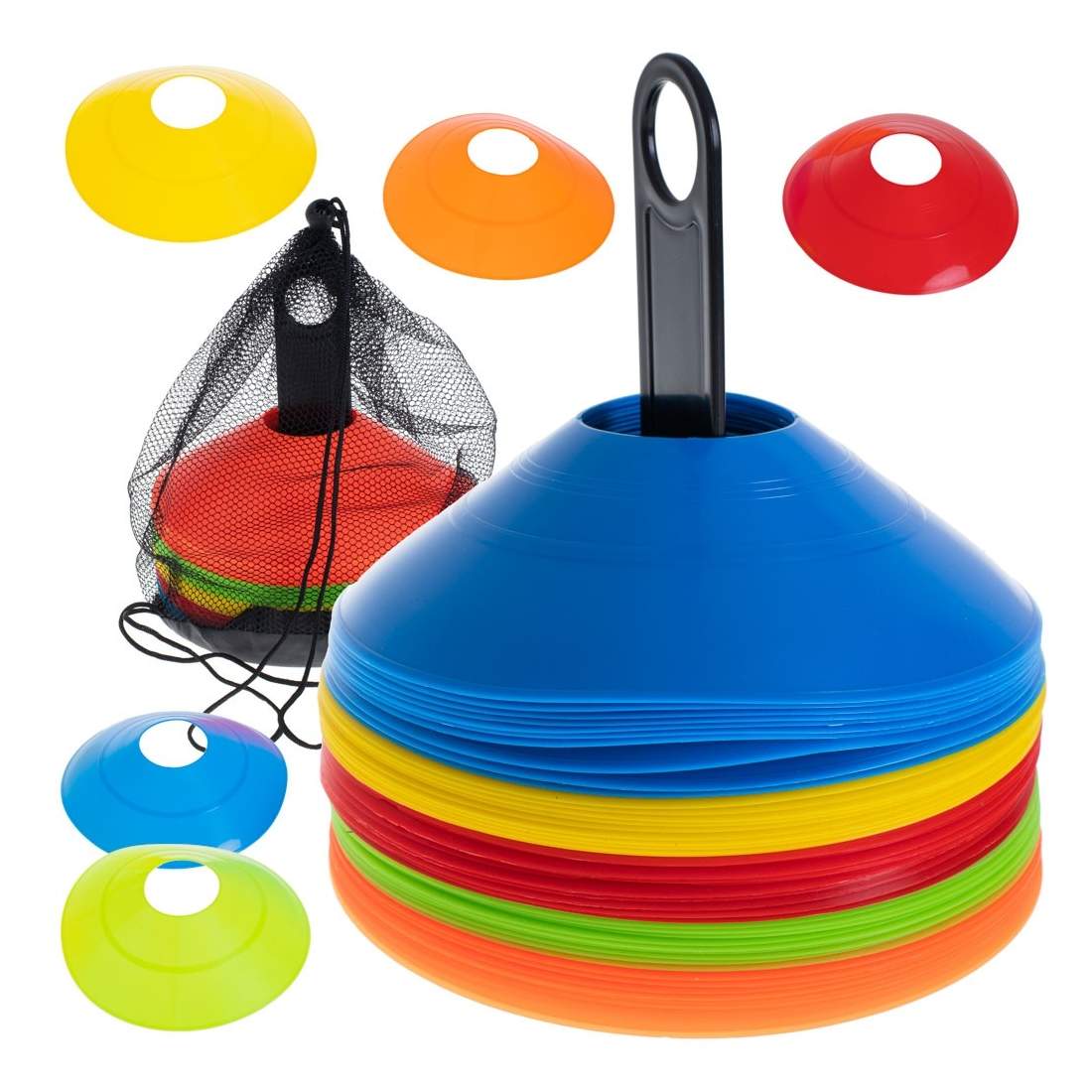 Träningskoner 50-pack i 5 Färger med Stativ | Elektronik - Tillbehör Mobil & Surfplatta - Surfplatta Tillbehör - Stativ | Pryloteket