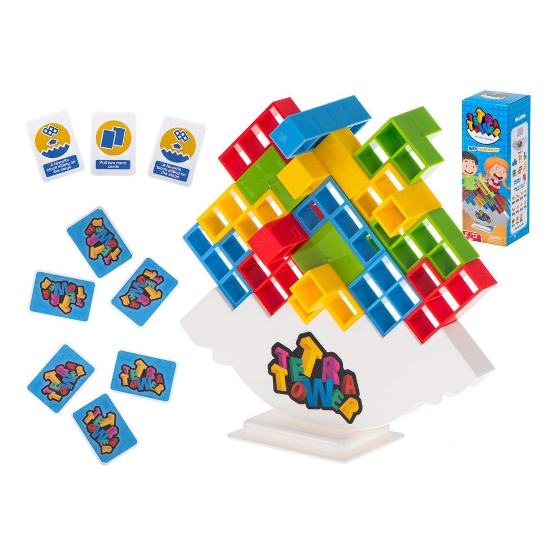 Tetrispussel för Logik & Färdighet, 1-4 Spelare