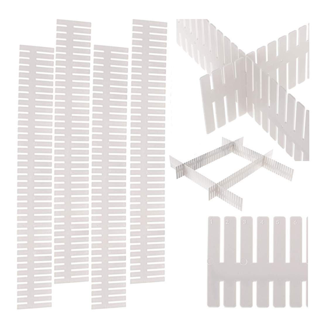 Lådavdelare 4-pack - Justerbar och enkel montering | Hem & Hobby | Pryloteket