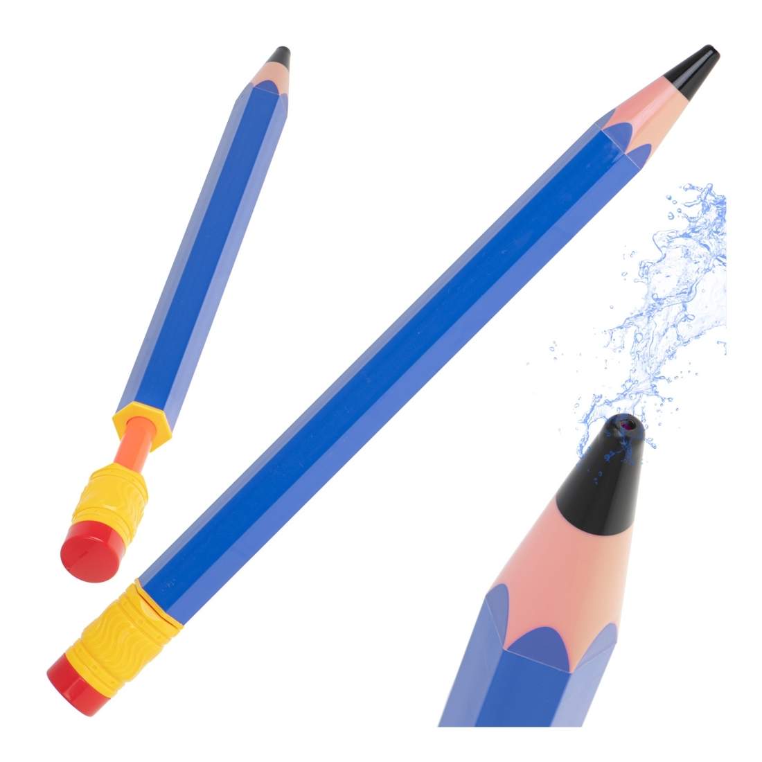 Blå vattensprinkler för utomhuslek