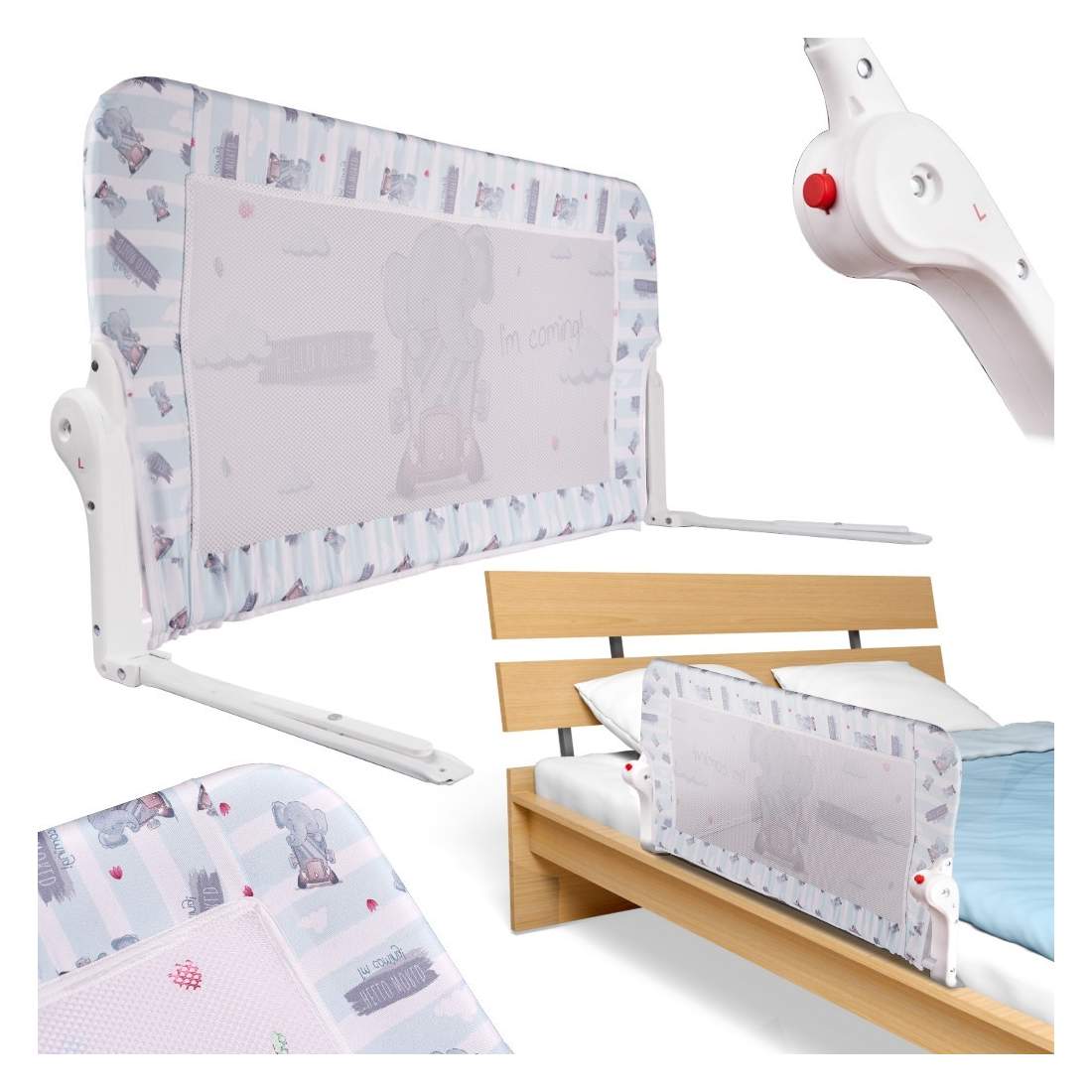 Säker sängstång för barn, enkel montering 90cm | Hem & Hobby | Pryloteket