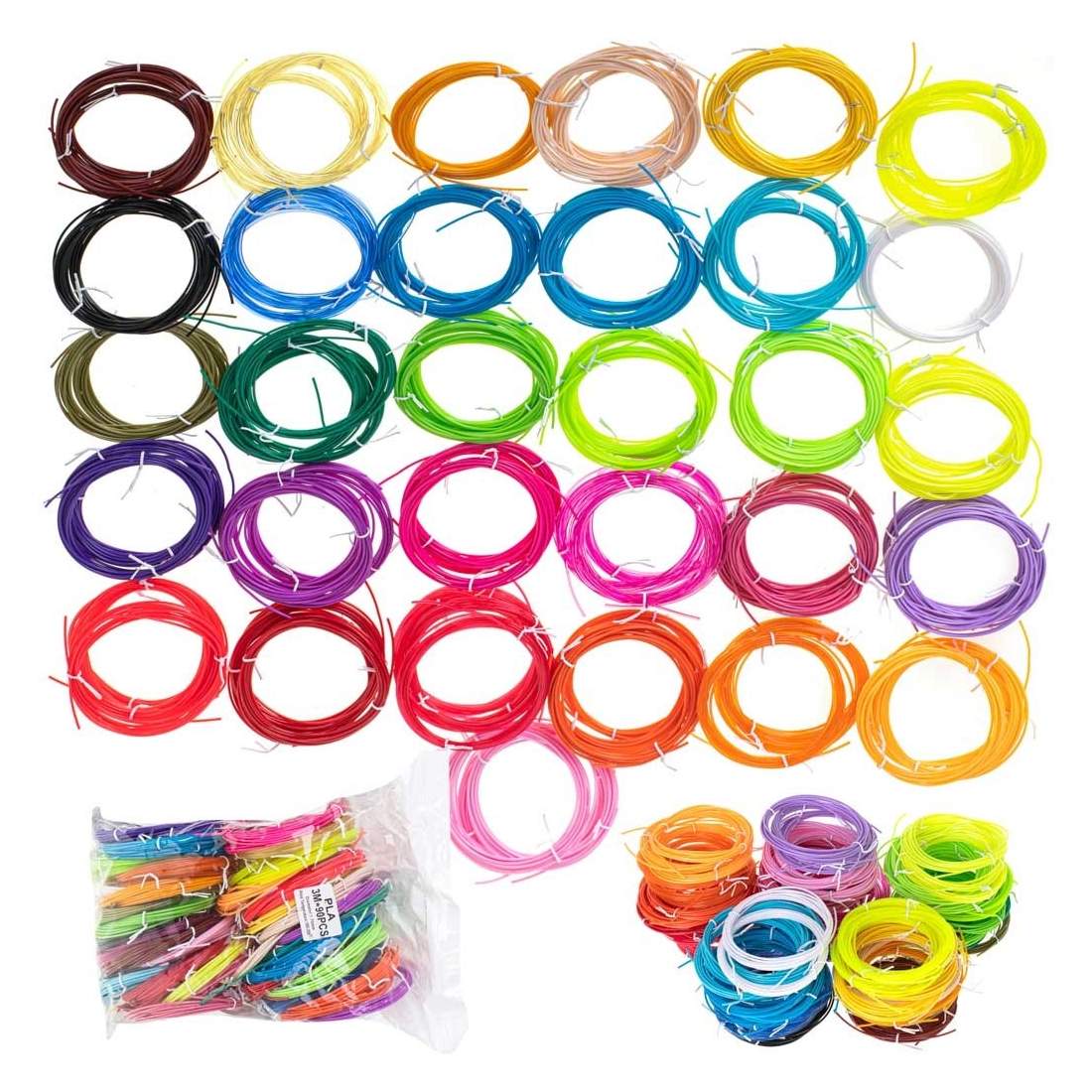 Färgade PLA-påfyllningar 3D-penna 90-pack | Hem & Hobby | Pryloteket