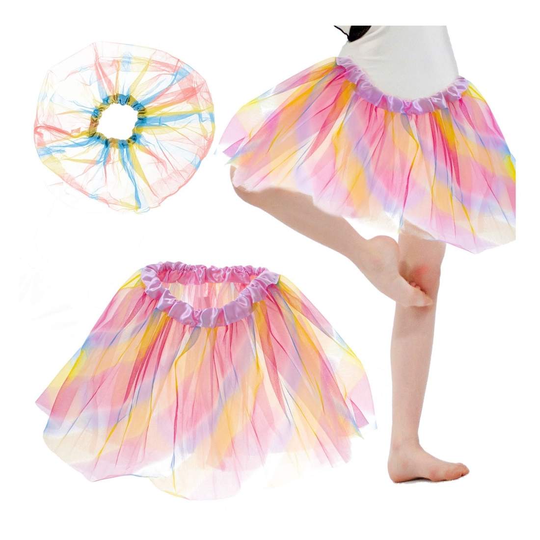Tyllkjol Flerlagers Regnbåge för Dansuppträdanden | Hem & Hobby | Pryloteket