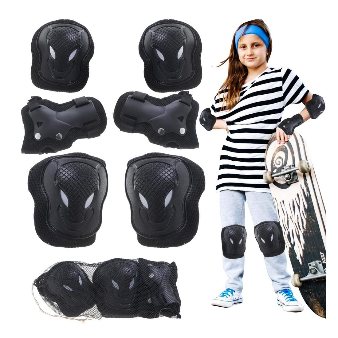 Skydd för knä, armbåge & handled - 6 delar