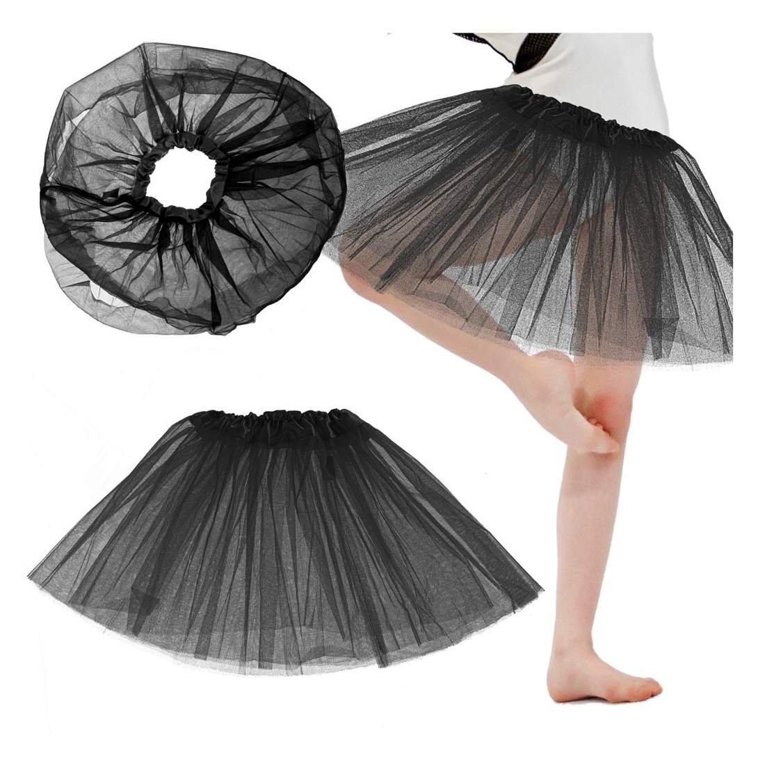 Elegant Svart Tyllkjol för Dans och Uppträdanden | Mode & Accessoarer - Accessoarer | Pryloteket