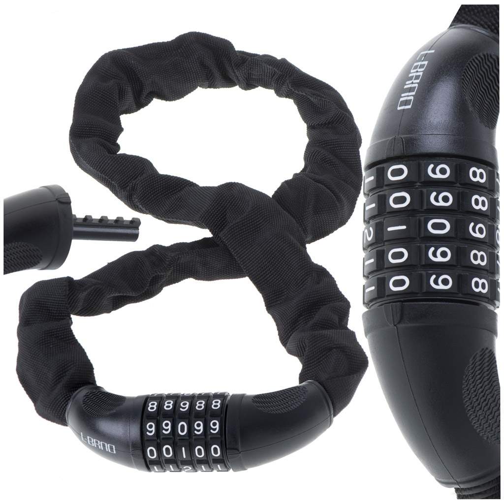 Højkvalitets cykellås 5-cifret Kode 100 cm