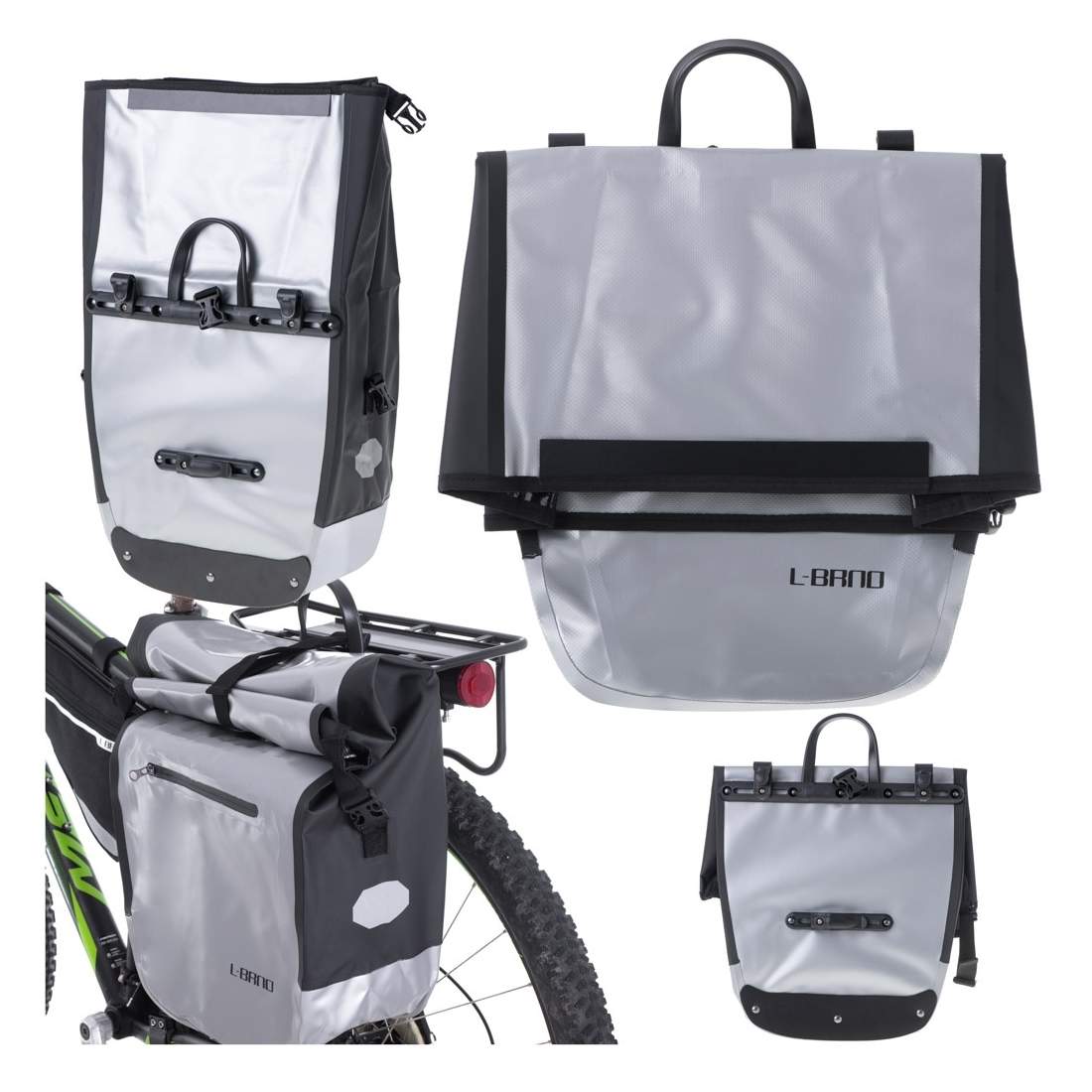 Rymlig Cykelväska 23L - Vattentät Polyester | Sport & Fritid - Cykeltillbehör - Cykelställ | Pryloteket