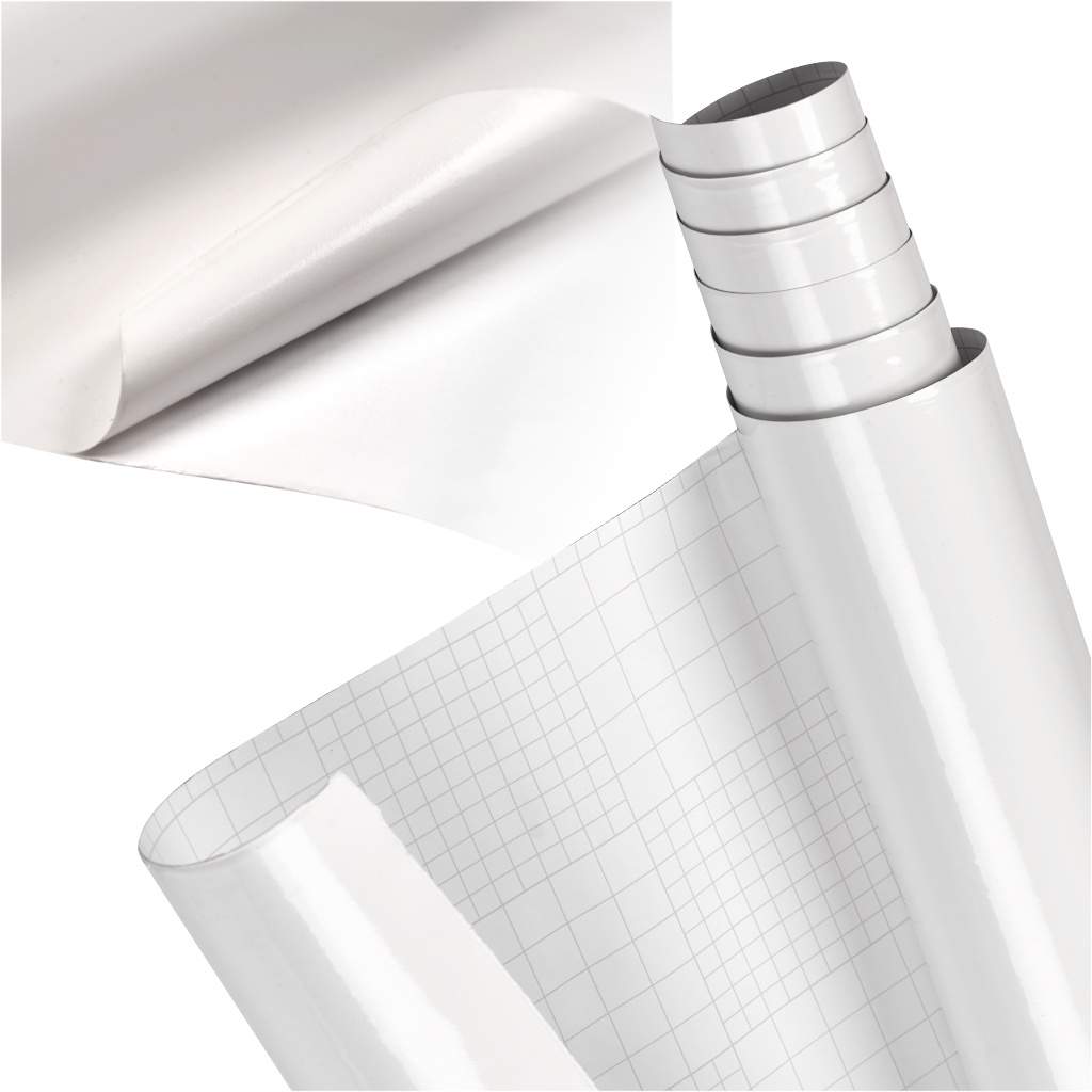 Blank hvid folierulle 1,52x30m