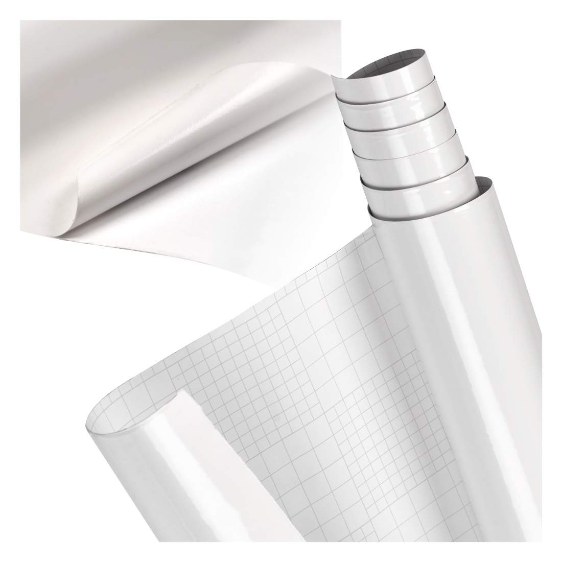 Ljusglansig vit folierulle 1,52x30m | Elektronik - Kablar & Adaptrar - Adaptrar & Signalomvandlare - USB | Pryloteket