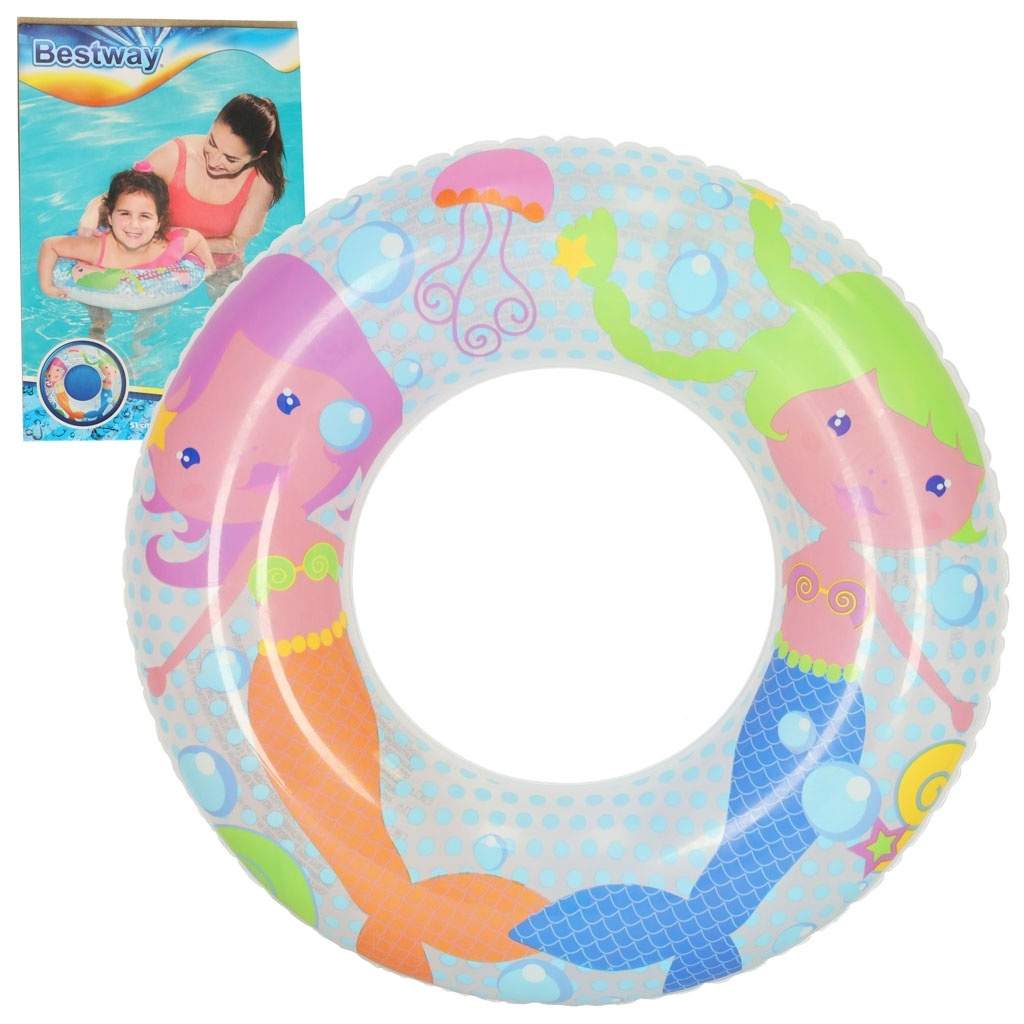 Oppustelig cirkel 51 cm havfrue motiv