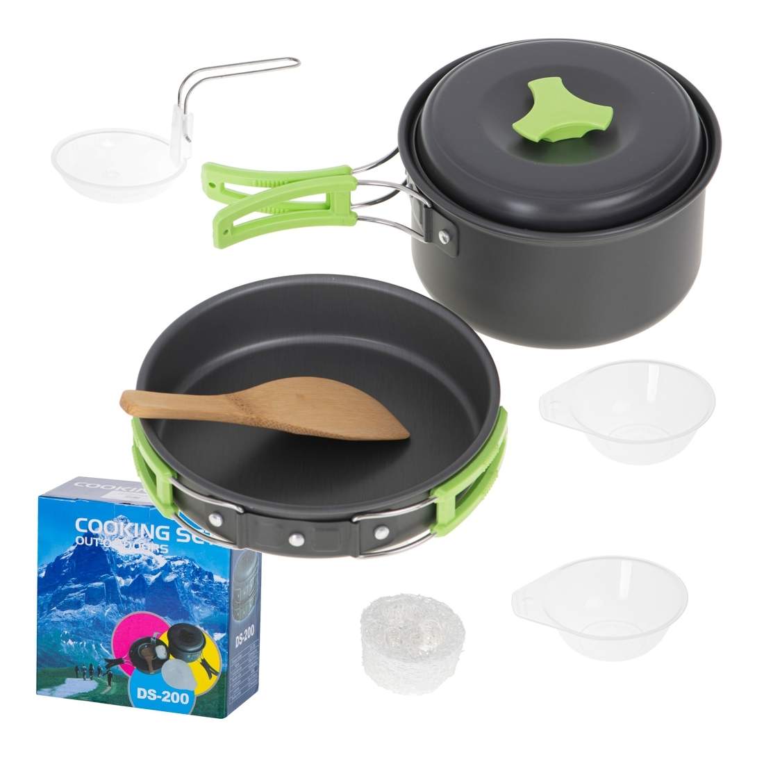 Kompakt Campingkokkärl i Metall, 9 Delar | Hem & Hobby - Hem & Hushåll - Kök - Köksredskap - Kokkärl | Pryloteket