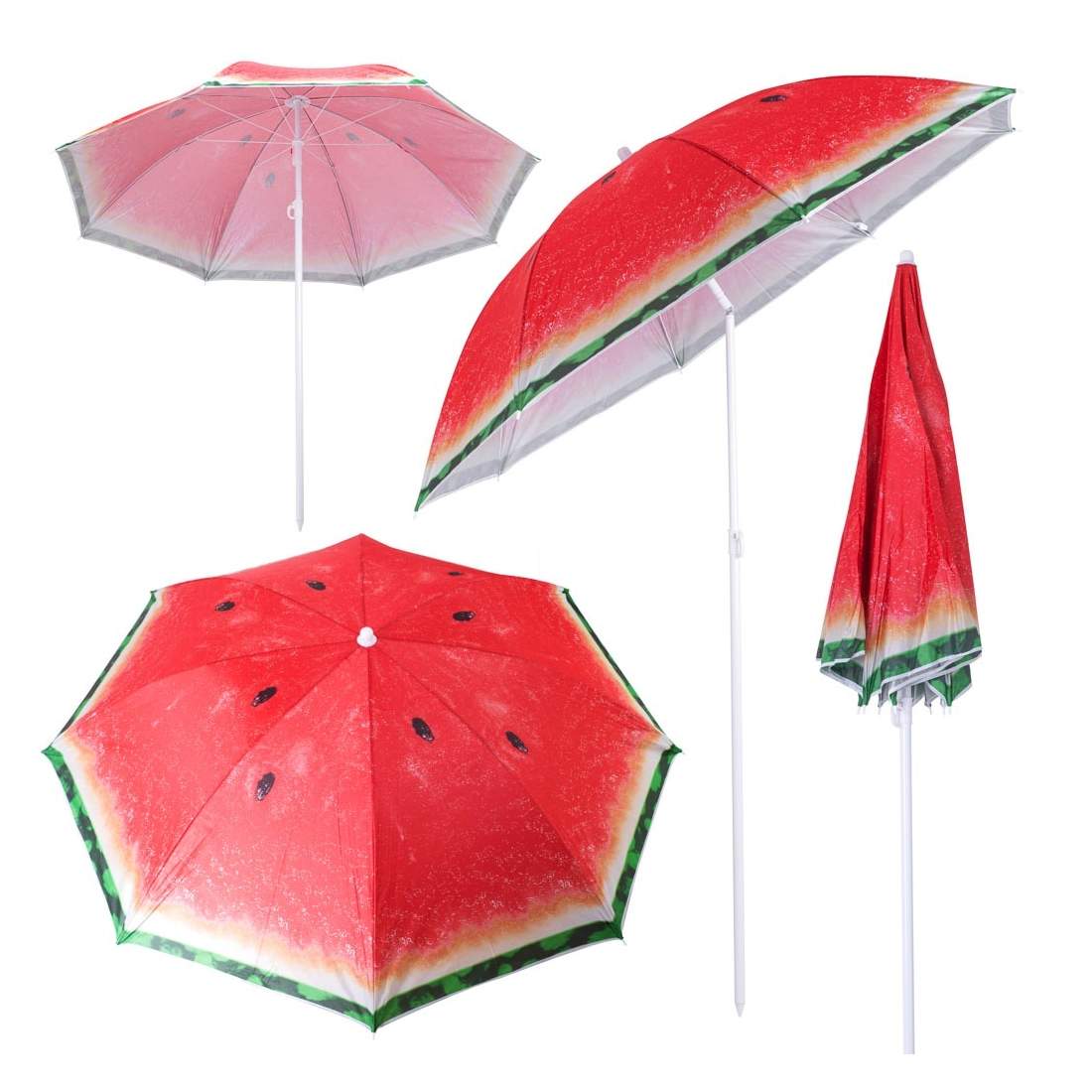 Hopfällbart parasoll UV-skydd vattenmelon | Hem & Hobby - Hem & Hushåll - Trädgårdsartiklar - Parasoll | Pryloteket