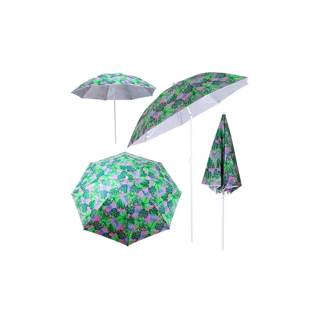 Hopfällbart parasoll med UV-skydd, monsterablad | Hem & Hobby - Hem & Hushåll - Trädgårdsartiklar - Parasoll | Pryloteket